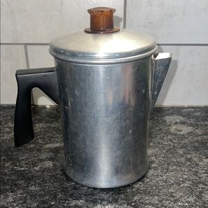 Mirro 5 cup Classic STOVETOP ALUMINUM Coffee Percolator with Black Handle